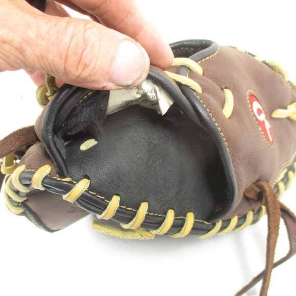 Rawlings RCM30SB Players Preferred Baseball Catchers Glove RHT Brown Leather - Picture 8 of 10